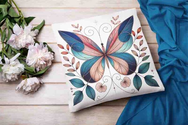 Cojines para muebles de sala mariposas grandes para decorar Mod.Vuelo Interior