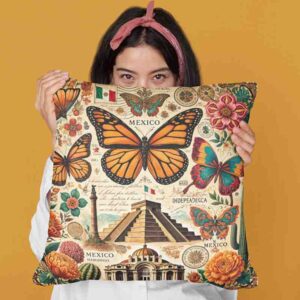 Cojines para sala maripositas Mod.Vuelo Mexicano