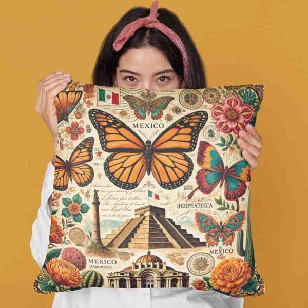 Cojines para sala maripositas Mod.Vuelo Mexicano