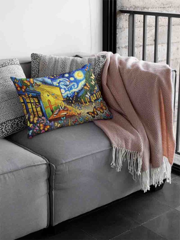 Fundas almohadas decorativas para cama mariposas aesthetic  Mod.Vuelo en la Eternidad - Image 2