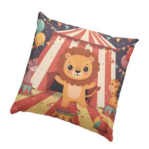 Cojin decorativo infantil de Circo magia y diversión en casa Mod. Kiut Leoncito Pop - Image 2