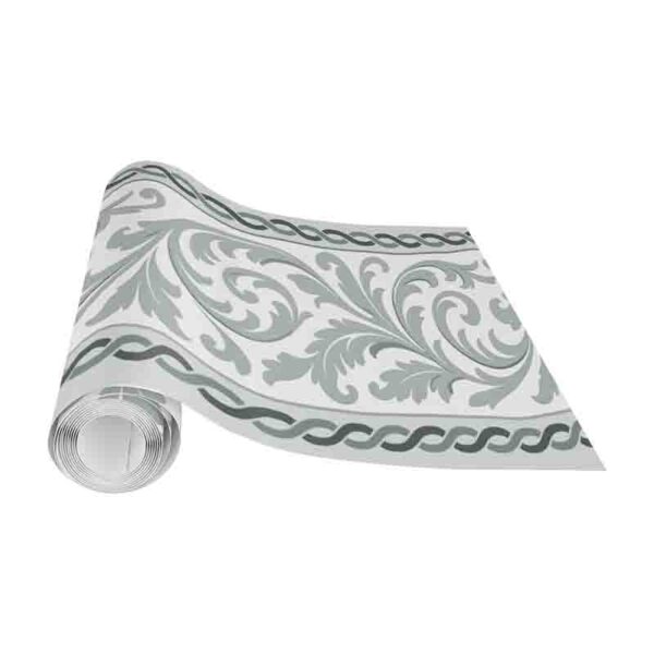 Cenefa Adhesiva Cadena Imperial Gris Decoración