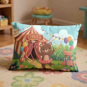 Funda para almohada de niños estilo Circo Mod. Kiut Osa Danzarina