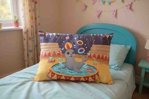 Funda de almohada decorativa de Circo para dormitorio Mod. Kiut Foquita Malabar - Image 3