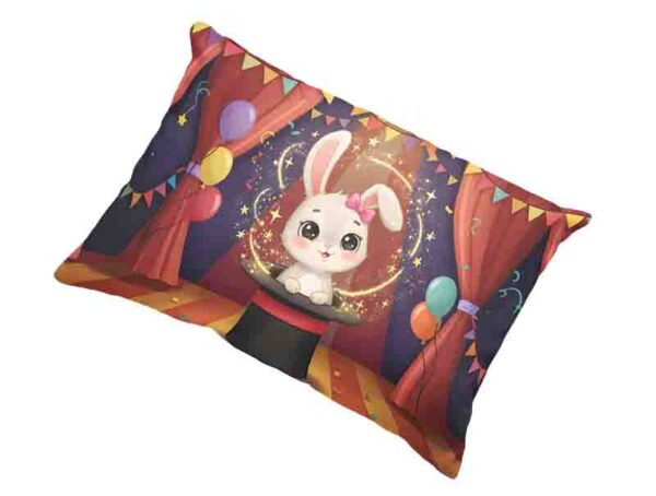 Funda almohada Circo infantil para cama y decoración Mod. Kiut Chispa Conejita - Image 2