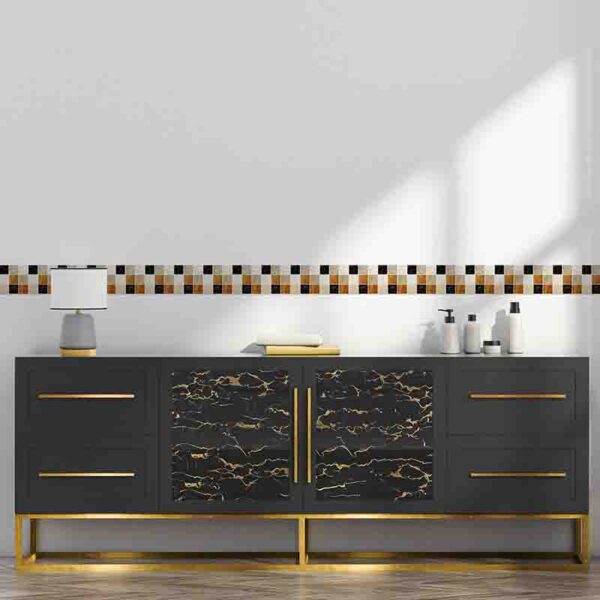 Cenefa Autoadherible Mármol Tonos Neutros Para Decoración - Image 3