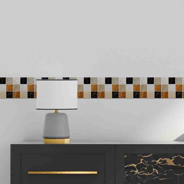 Cenefa Autoadherible Mármol Tonos Neutros Para Decoración - Image 2