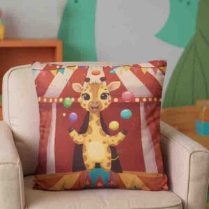 Cojin para niños estilo Circo coloridos y suaves Mod. Kiut Giraestrella