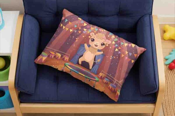 Funda almohada de Circo con diseño animado Mod. Kawaii Brinco de Estrellita - Image 3