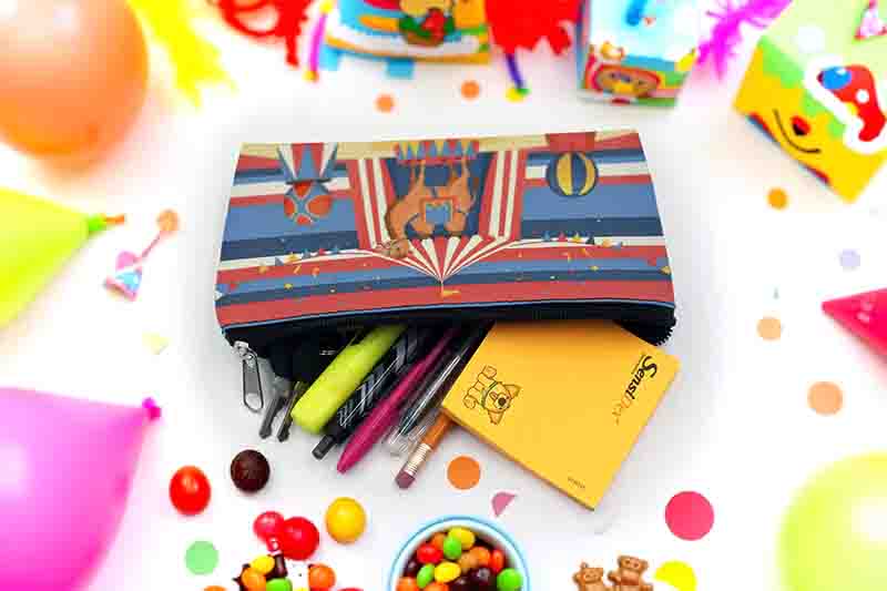 Estuches de circo para niños fiesta temática circo Mod. Sonrisín