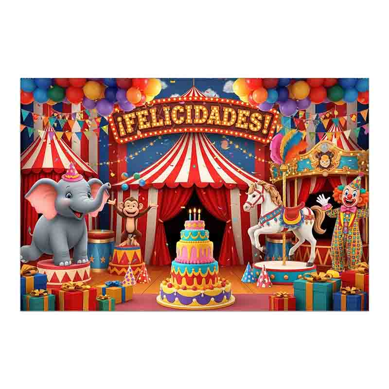 Circo fiesta Backdrop fondo Mod. Magia Circense - Imagen 2
