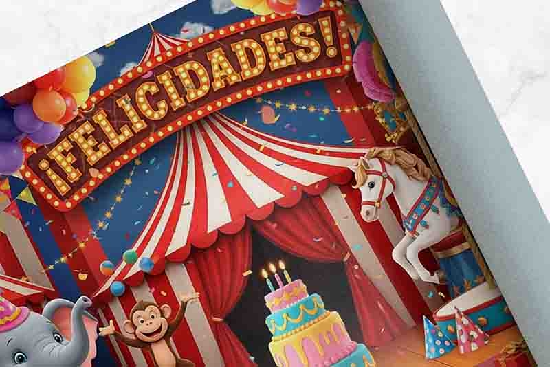 Circo fiesta Backdrop fondo Mod. Magia Circense - Imagen 3