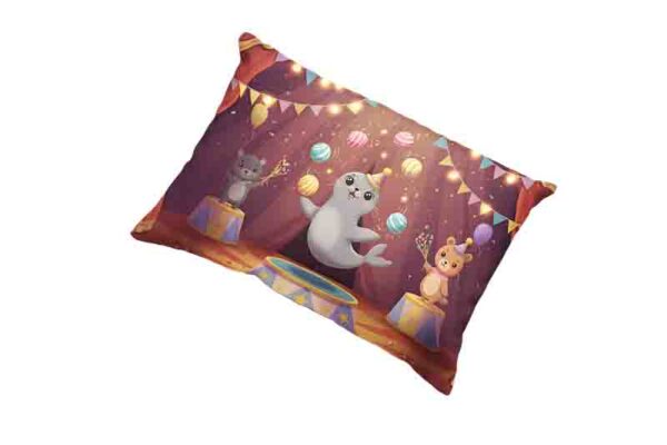 Funda para almohada estilo circo para niños Mod. Kawaii Show de Naricitas - Image 2