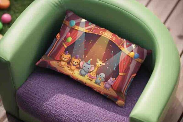 Funda de almohada de circo para cama infantil Mod. Kiut ¡Todos al Circo! - Image 3