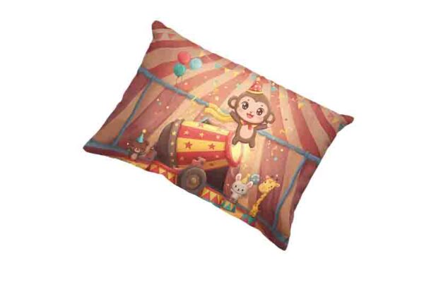 Funda de almohada circo tierno Mod. Kawaii Monito Cohete - Image 2