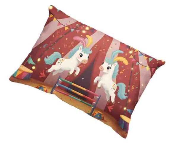 Funda para almohada con personajes de Circo Mod. Kiut Show Saltarín - Image 2