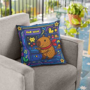 Cojín para niño decoración de capibara Mod.Arcapi Game