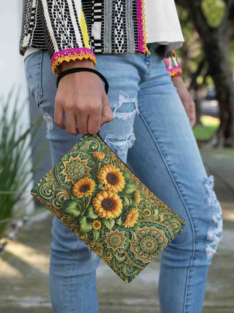 Bolso de girasoles bonitos regalos recuerdos fiesta Mod.Aura Botánica - Imagen 2