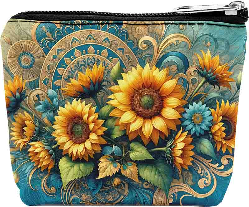 Monederos souvenirs para fiesta girasol Mod.Aura Floral