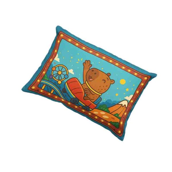 Almohada de capibara funda infantil Mod.Aventura en la Feria - Image 4