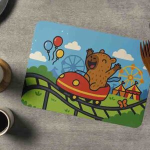 Manteles individuales para mesa fiesta de capibara Mod.Capi Roller