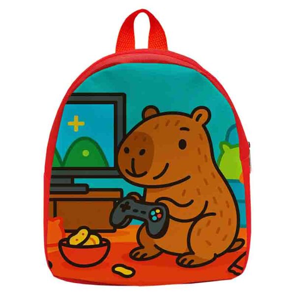 Dulceros mochilas para fiestas infantiles fiesta temática de capibara Mod.Capibara Gamer - Image 2