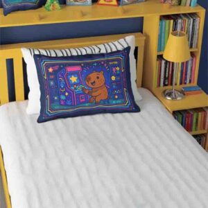 Funda de almohada de capibara para niño Mod.Capibara Player One