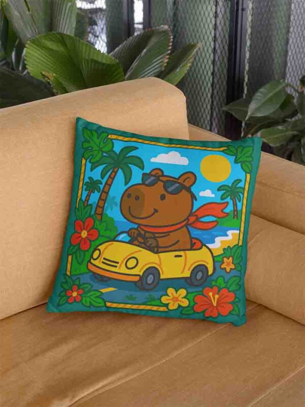 Cojines para cama de capibara infantil Mod.Capibara al Volante
