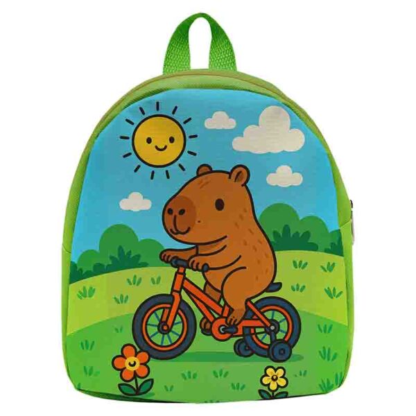 Mochilas dulceros capibara cumpleaños Mod.Capibara bicicleta