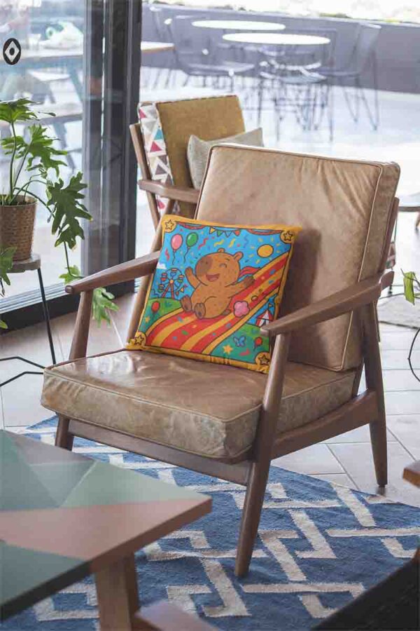 Fundas para cojín infantil decoración de capibara Mod.Capidiversión - Image 2