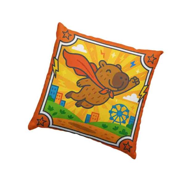 Cojín para niño decoración de capibara Mod.Capihéroe al Rescate - Image 3