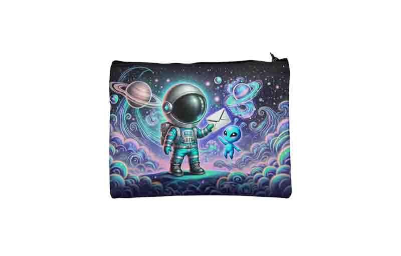 Cosmetiquera de astronauta bonitas y coloridas Mod.Correo Espacial - Imagen 3