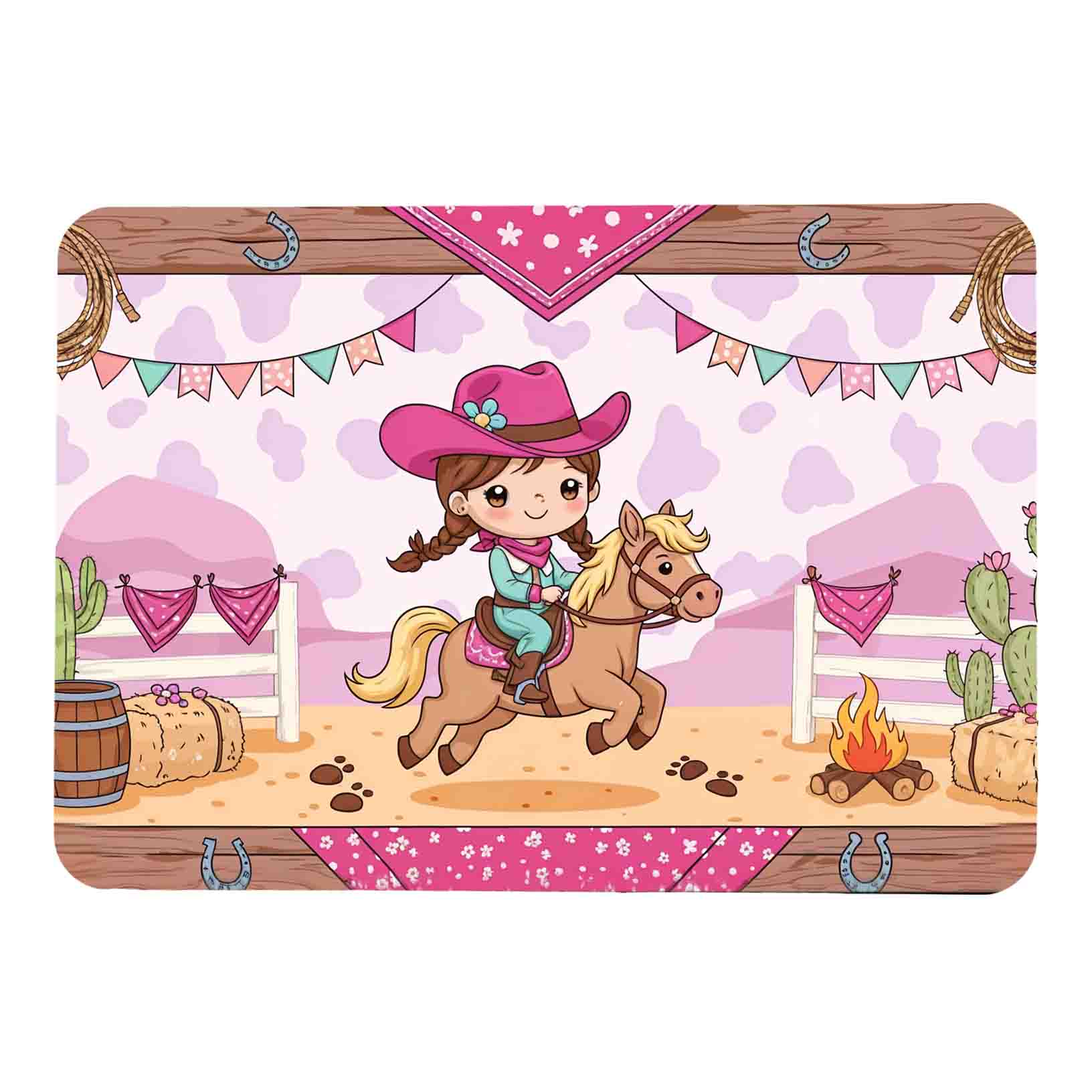Individual manteles fiesta de vaqueros Mod.Cowgirl - Imagen 3