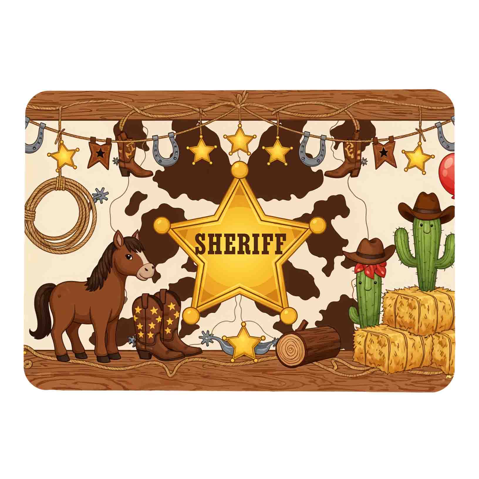Manteles individuales para mesa nina vaquera Mod.Cowgirl Power - Imagen 3