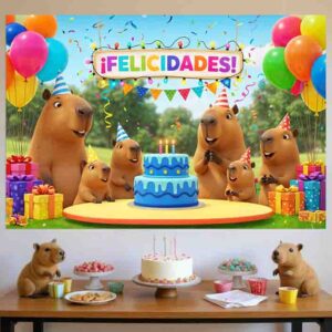 Capibara fiesta Backdrop photocall Mod.FiestaBara