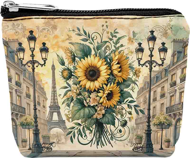 Monederos recuerdo fiesta girasoles Mod.Flores en París - Imagen 2