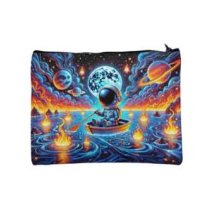 Cosmetiquera de astronauta para niños fiesta infantil recuerdo Mod.Mar de Fuego