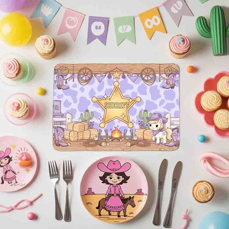 Mantel individual fiesta vaquera Mod.MiniSheriff