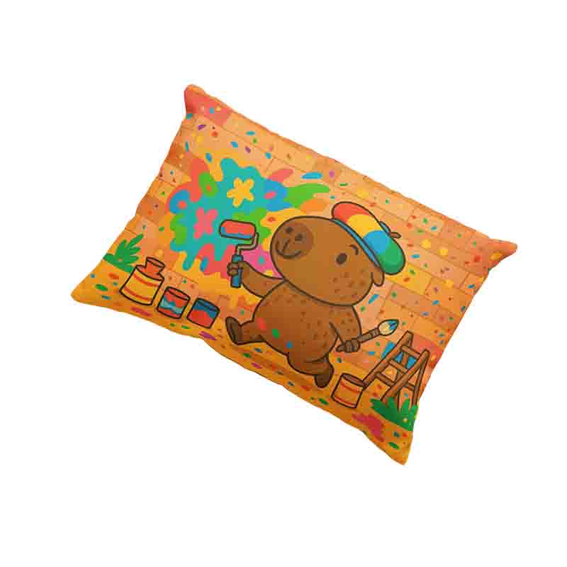Almohada de capibara funda infantil Mod.Muro Mágico - Imagen 2