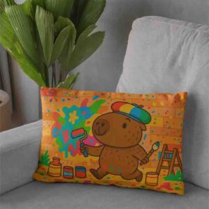 Almohada de capibara funda infantil Mod.Muro Mágico