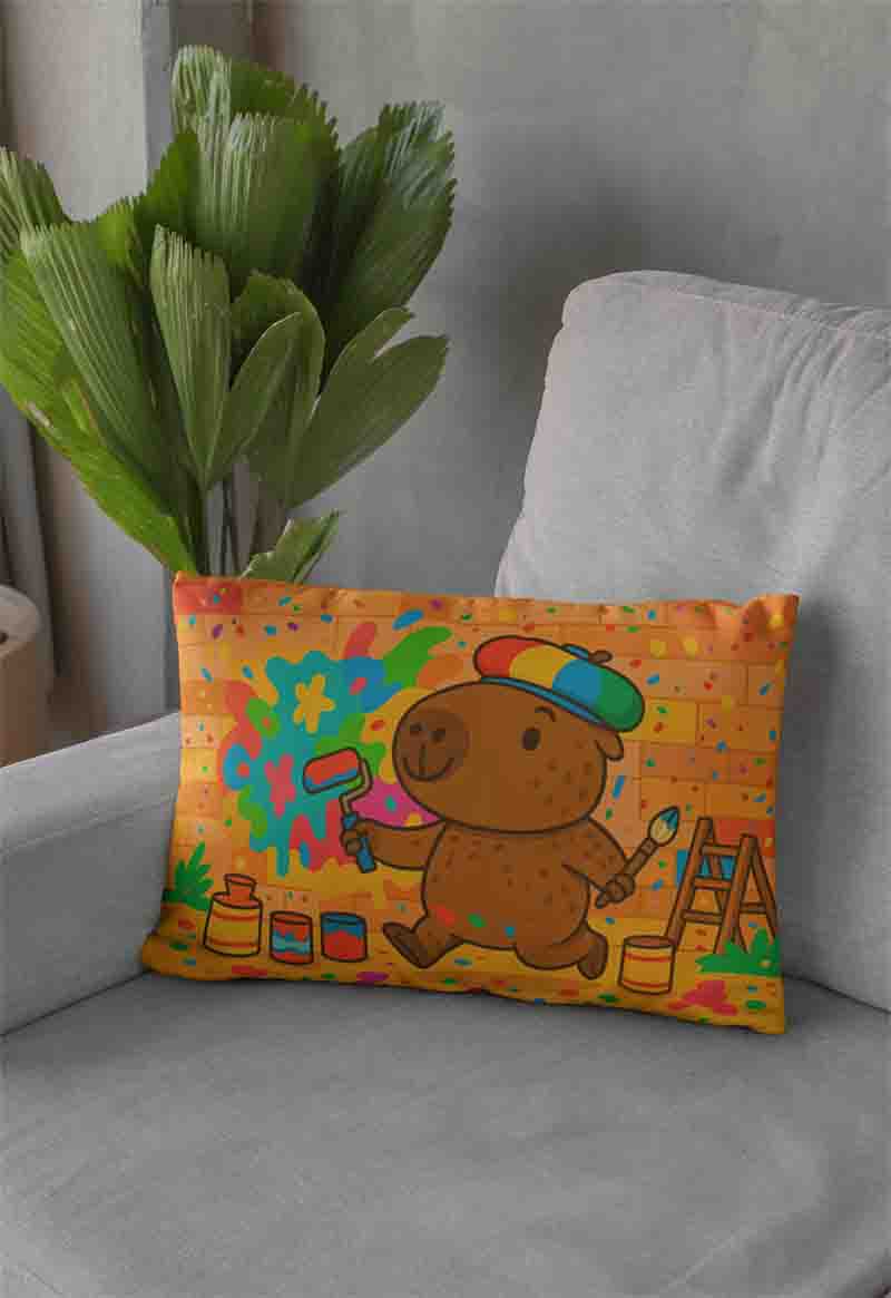 Almohada de capibara funda infantil Mod.Muro Mágico
