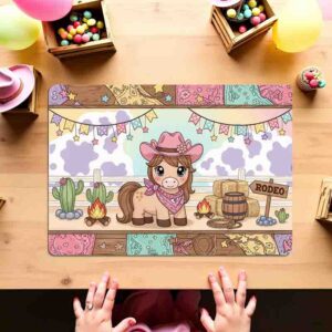 Mantel individual fiesta temática vaquera Mod.Pony Cute