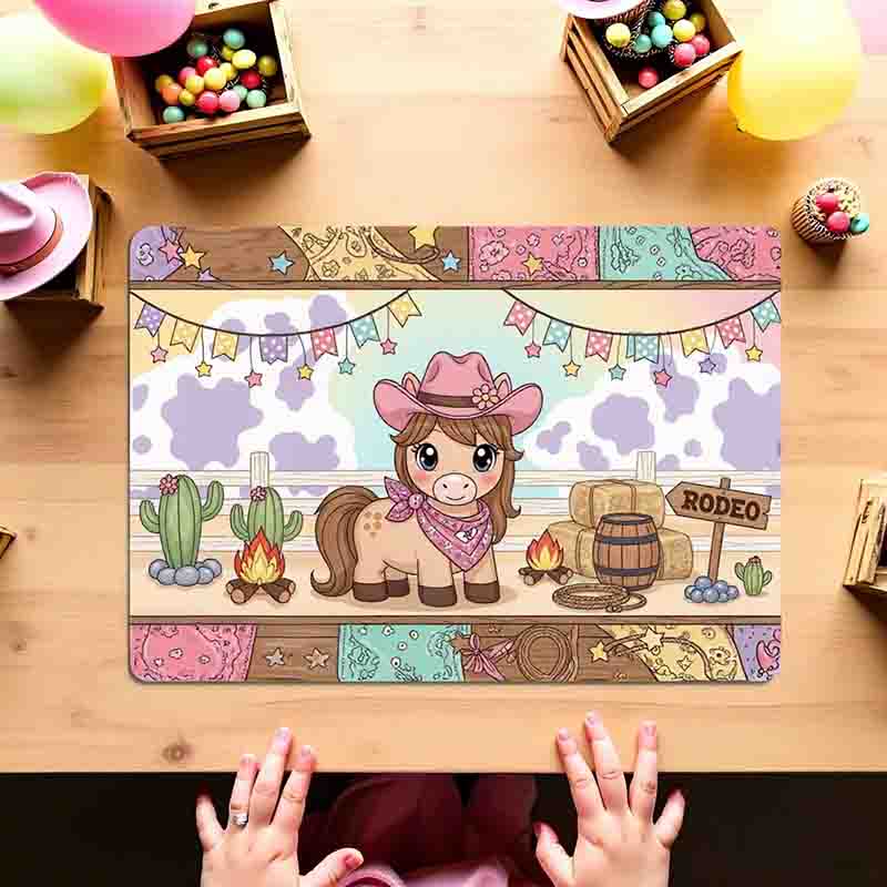 Mantel individual fiesta temática vaquera Mod.Pony Cute