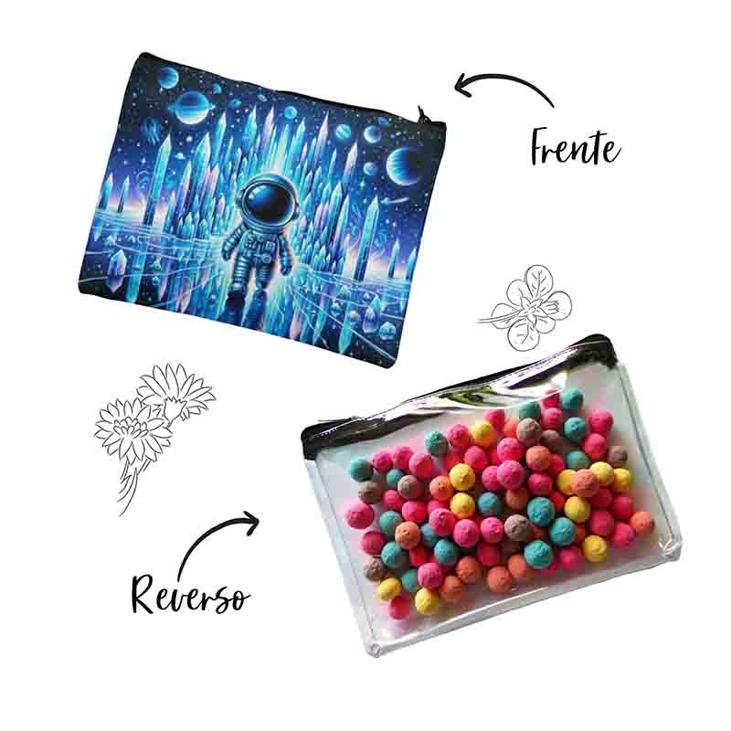Cosmetiquera para dulceros de astronauta para niños Mod.Reino de Cristal - Imagen 2