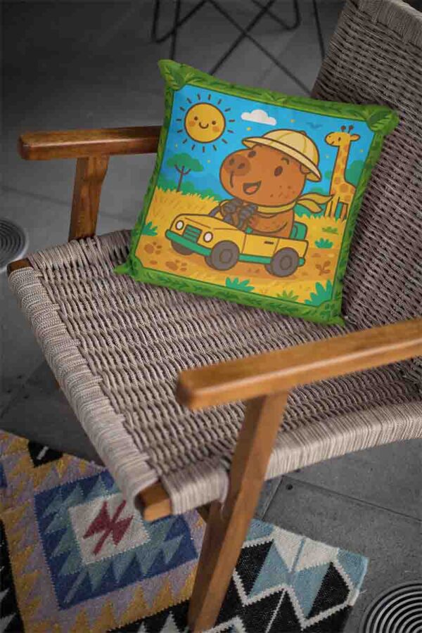 Cojines infantiles de capibara decoración Mod.Safari Capibara - Image 2