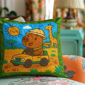 Cojines infantiles de capibara decoración Mod.Safari Capibara