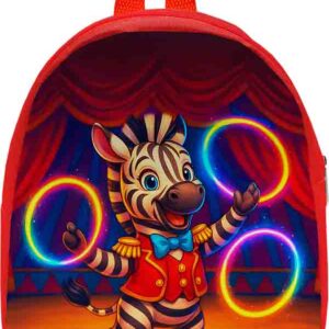 Dulceros para fiestas mochilas temática de circo Mod. Zebra Pop