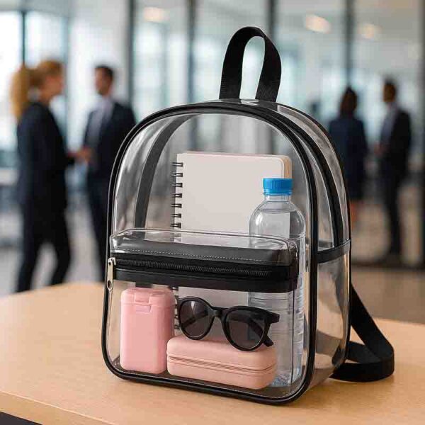 Bolso Transparente Tipo Backpack Unisex para Eventos Viajes - Image 2