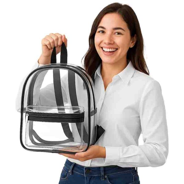 Bolso Transparente Tipo Backpack Unisex para Eventos Viajes - Image 3