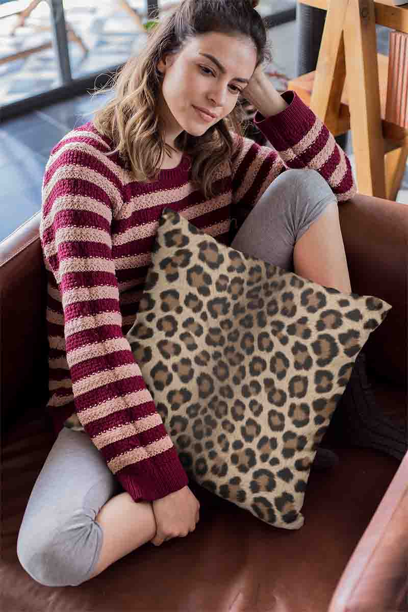 Fundas Para Cojines De Sala Animal Print Leopardo Mod. 4 - Imagen 2